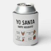 Yo Santa Funny Summer Christmas Happy Holidays 缶クーラー (缶裏面)