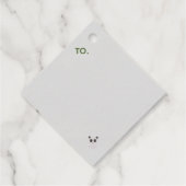 Yo Santa Funny Summer Christmas Tropical Holiday フェイバータグ (裏面)