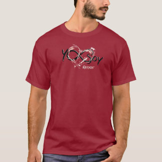 Yo Soy Amor con Corazón Abstracto Tシャツ