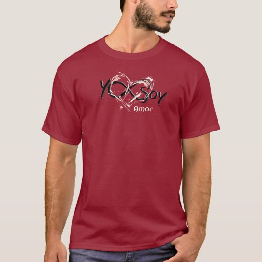 Yo Soy Amor con Corazón Abstracto Tシャツ (正面)