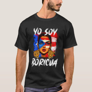 Yo Soy Boricua Puerto Rican Flag Puerto Rico Girls Tシャツ