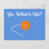 Yo What's UpレトロYo-Yo Graphic ポストカード (正面)