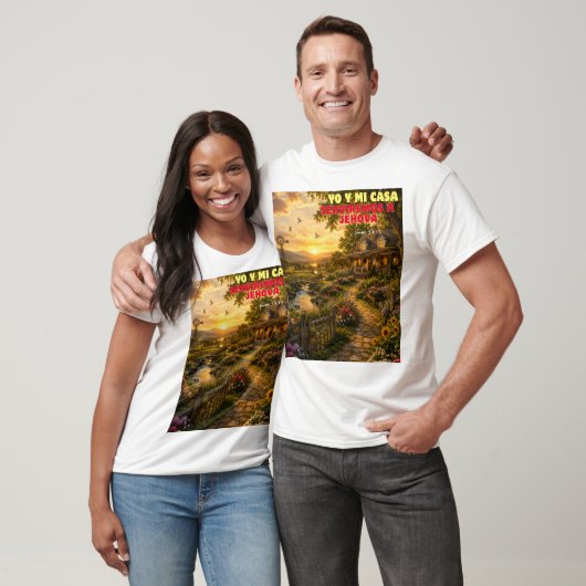 YO Y MI CASA SERVIREMOS A JEHOV{A Tシャツ (ユニセックス)
