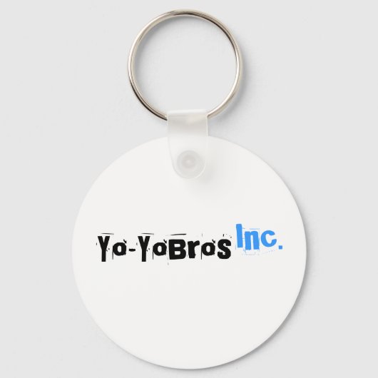 Yo-YoBros, Inc.ホワイトロゴキーチェーン キーホルダー (正面)