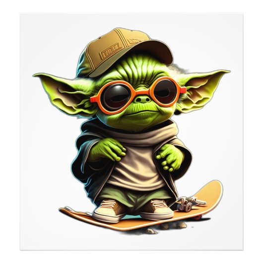 Yoda Skate フォトプリント (正面)