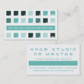 YOGAのお客様へのモダン感謝（正方形） ロイヤリティカード (正面/裏面)