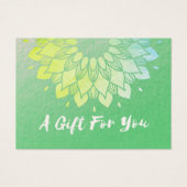 YOGAインストラクターギフト証明書金箔曼荼羅 (正面)