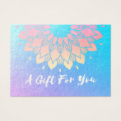 YOGAインストラクターギフト証明書金箔曼荼羅 (正面)