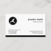 YOGAインストラクターフィットネス会社 – シンプルエレガント 名刺 (裏面)