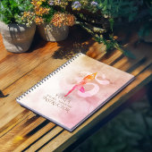 YOGAインストラクター水彩瞑想ポーズオムサイン ノートブック