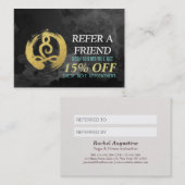 YOGAインストラクター紹介カード瞑想ポーズ禅 紹介カード (正面/裏面)