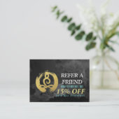 YOGAインストラクター紹介カード瞑想ポーズ禅 紹介カード (スタンド正面)