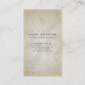 YOGAエレガントインストラクターフローラマンダラ&オブジェクトモデル記号 名刺 (裏面)