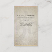 YOGAエレガントインストラクターフローラマンダラ&オブジェクトモデル記号 名刺 (裏面)