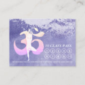 YOGAクラスパスメディテーションポーズオムサイン ロイヤリティカード (正面)