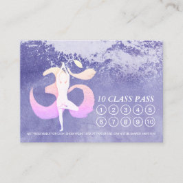 YOGAクラスパスメディテーションポーズオムサイン ロイヤリティカード