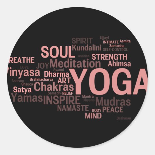 YOGAシール ラウンドシール (正面)