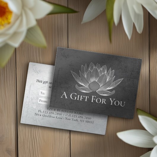 YOGAスタジオインストラクターギフト証明書シック・ロータス 割引カード