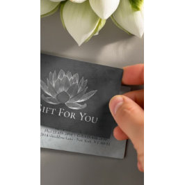 YOGAスタジオインストラクターギフト証明書シック・ロータス 割引カード