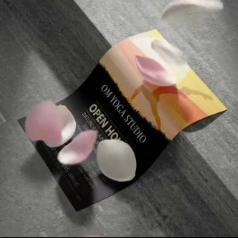 YOGAスタジオオープンハウスサンセットムーンサルテイションポーズ チラシ