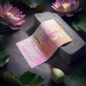 YOGAスタジオオープンハウスメディテーションポーズ&オムシンボル チラシ