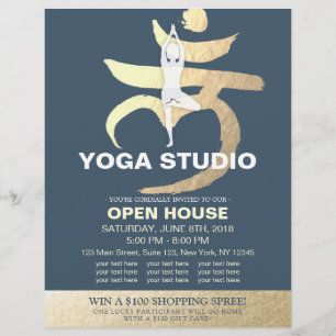 YOGAスタジオオープンハウスメディテーションルートチャクラサイン チラシ