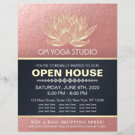 YOGAスタジオメディテーションインストラクターオープンハウスロータス チラシ