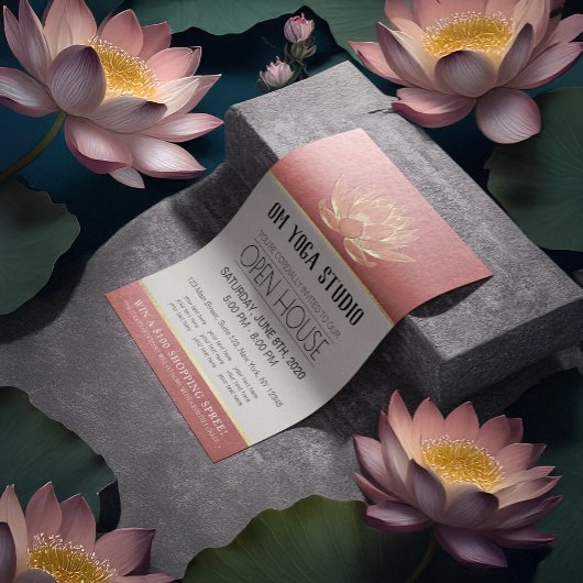YOGAスタジオメディテーションインストラクターオープンハウスロータス チラシ