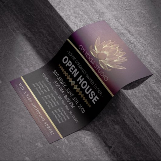 YOGAスタジオメディテーションインストラクターオープンハウスロータス チラシ