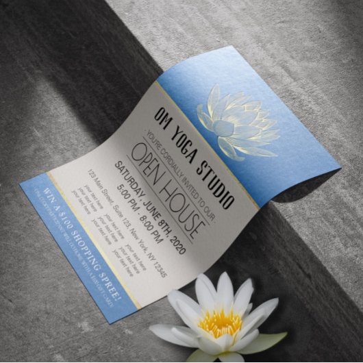 YOGAスタジオメディテーションインストラクターオープンハウスロータス チラシ
