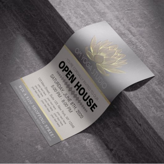 YOGAスタジオメディテーションインストラクターオープンハウスロータス チラシ