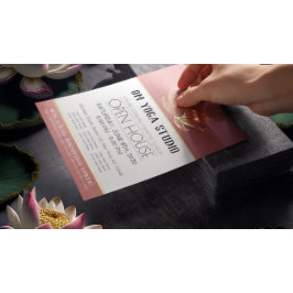 YOGAスタジオメディテーションインストラクターオープンハウスロータス チラシ