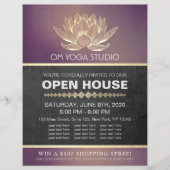 YOGAスタジオメディテーションインストラクターオープンハウスロータス チラシ (正面)