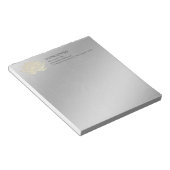 YOGAスタジオメディテーション霊気インストラクター金ゴールドロータス ノートパッド (アングル)