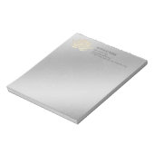 YOGAスタジオメディテーション霊気インストラクター金ゴールドロータス ノートパッド (回転)