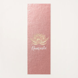 YOGAスタジオメディテーション霊気インストラクター金ゴールドロータス ヨガマット