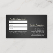 YOGAスタジオメディテーション霊気インストラクター金ゴールドロータス 予約カード (裏面)