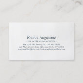 YOGAスタジオロイヤリティパンチ瞑想ポーズZENサイン ロイヤリティカード (裏面)