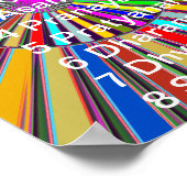 YOGAチェックリスト： PATANJALI TEXRAの8つのステップ ポスター (角)