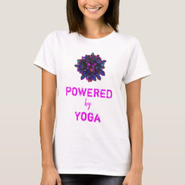 *~* YOGAピンクパープルクリスタルスフィア女性白 Tシャツ