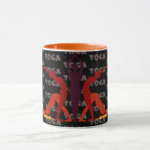 YogaポーズするセラミックギフトコーヒーカップMug マグカップ (中央)