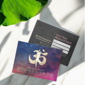 YOGAポーズOMシンボルクラスパスロイヤリティアポイントメント 予約カード