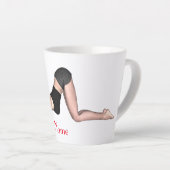 YogaポーズThunder_Cove カフェラテマグ (右アングル)