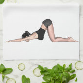 YogaポーズThunder_Cove キッチンタオル (折り畳み)