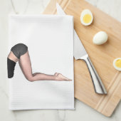 YogaポーズThunder_Cove キッチンタオル (四つ折り)