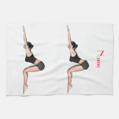 YogaポーズThunder_Cove キッチンタオル (横)