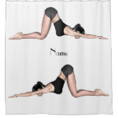 YogaポーズThunder_Cove シャワーカーテン (正面)