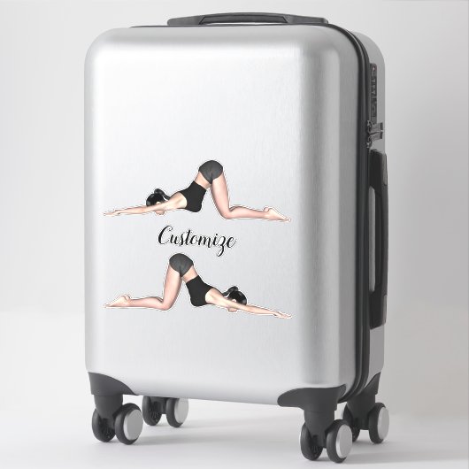 YogaポーズThunder_Cove シール (スーツケース)