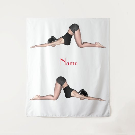 YogaポーズThunder_Cove タペストリー (正面)