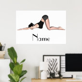 YogaポーズThunder_Cove ポスター (ホームオフィス)